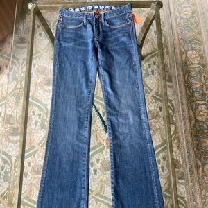 Earnest Sewn Keaton Dark Vintage Bootcut Jeans Y2K Vintage Low Rise Size 24 #251